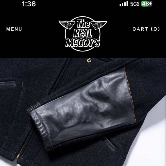 Men's Classic Black Jacket with Leather Accents - Picture 10 of 14